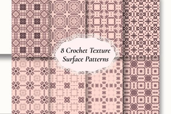 8 Rose Pink Crochet Texture Patterns for Creative Expression