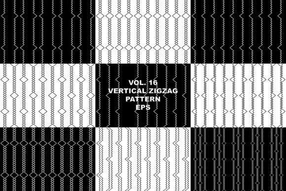 9 Vertical Zigzag Patterns - Vol. 16: A Creative Tool for Modern Designers
