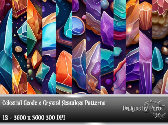 Celestial Geode Crystal Patterns: A Gateway to Ethereal Design