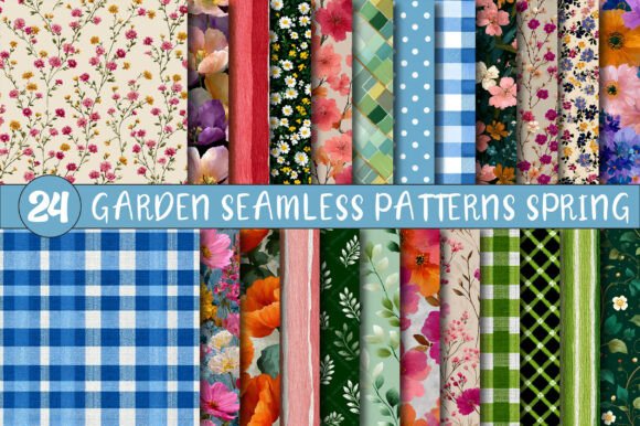 Discover the Beauty of Garden Seamless Patterns Spring for Creative Projects