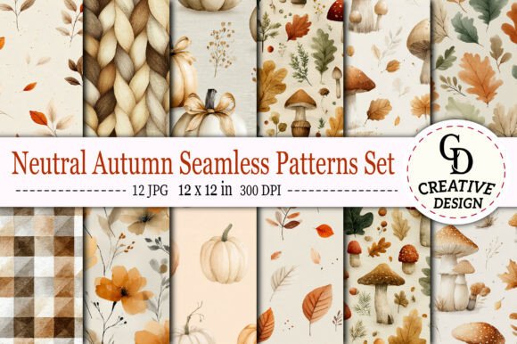 Exploring the Versatility of Neutral Autumn Seamless Patterns