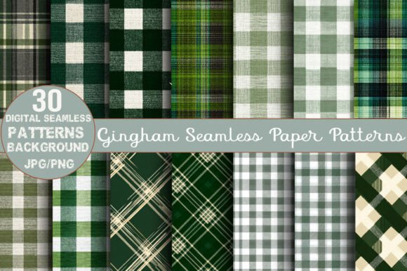 Gingham Seamless Paper Patterns: A Versatile Tool for Creative Workflows