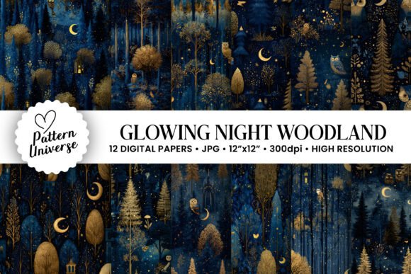 Glowing Night Woodland Patterns: A Creative Solution for Craft Enthusiasts