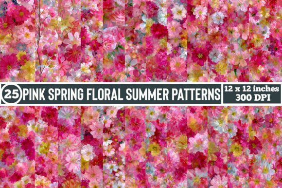Pink Spring Floral Summer Patterns