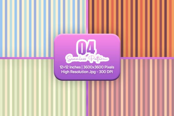 Retro Color Stripe Seamless Patterns