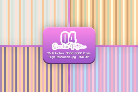 Soft Rainbow Stripe Seamless Patterns