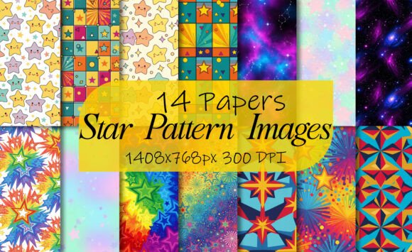 Star Patterns and Cosmic Galaxy Bundle: A Creative Resource for Design Enthusiasts
