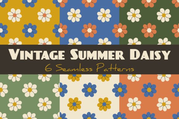 Vintage Summer Daisy Seamless Patterns: A Strategic Design Tool for Modern Creatives
